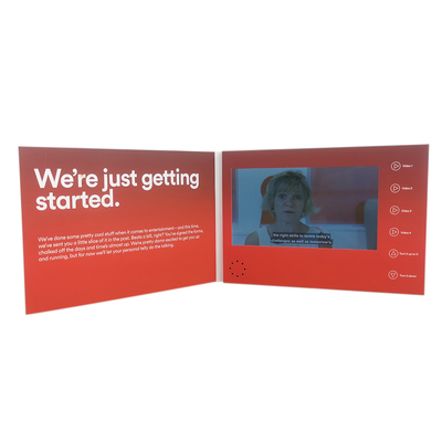 Karta broszur wideo USB HD LCD ODM do promocji marketingowej Certyfikat CE ROHS