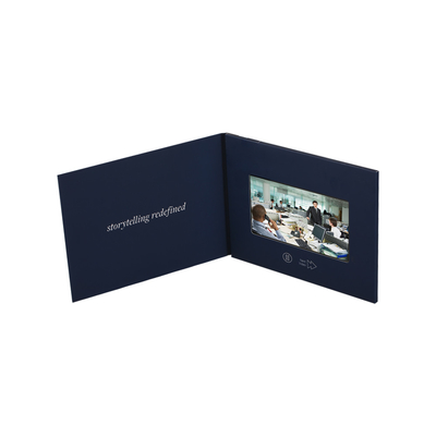ODM LCD Video Brochure Card promocyjna do marketingu o rozmiarze 148 × 210 mm