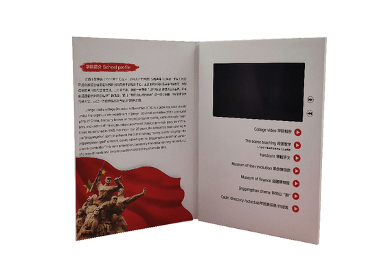 OEM ODM Custom Design 7-calowy Lcd Video Magazine Folder reklamowy Wielostronicowa broszura wideo do drukowania