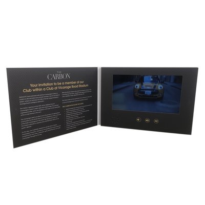 256 MB pamięci LCD Broszura wideo Karta ODM Emboss Printing dla firm