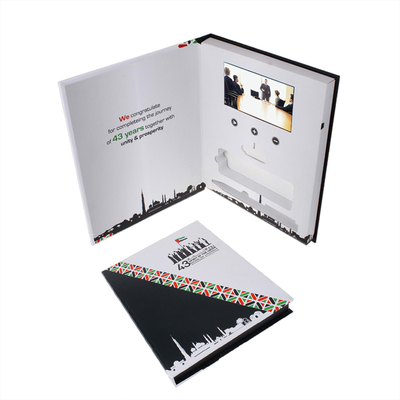 Powitanie Folder wideo LCD na zaproszenie Rozmiar 148×210mm 256MB Pamięć